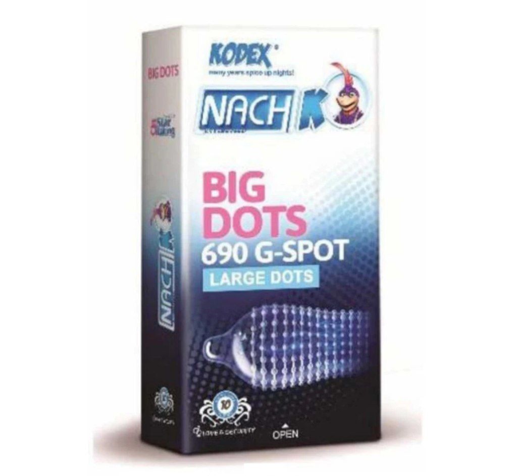 کاندوم بیگ داتس کدکس خاردرشت Big Dots بسته ۱۰عددی