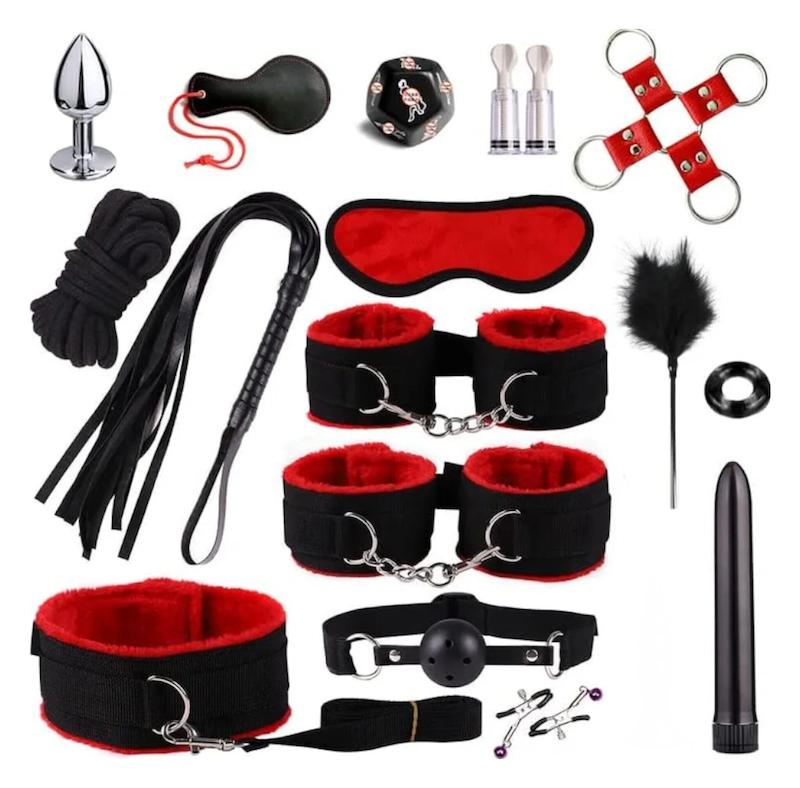 ست BDSM فول ویبره دار ۱۵تکه وارداتی